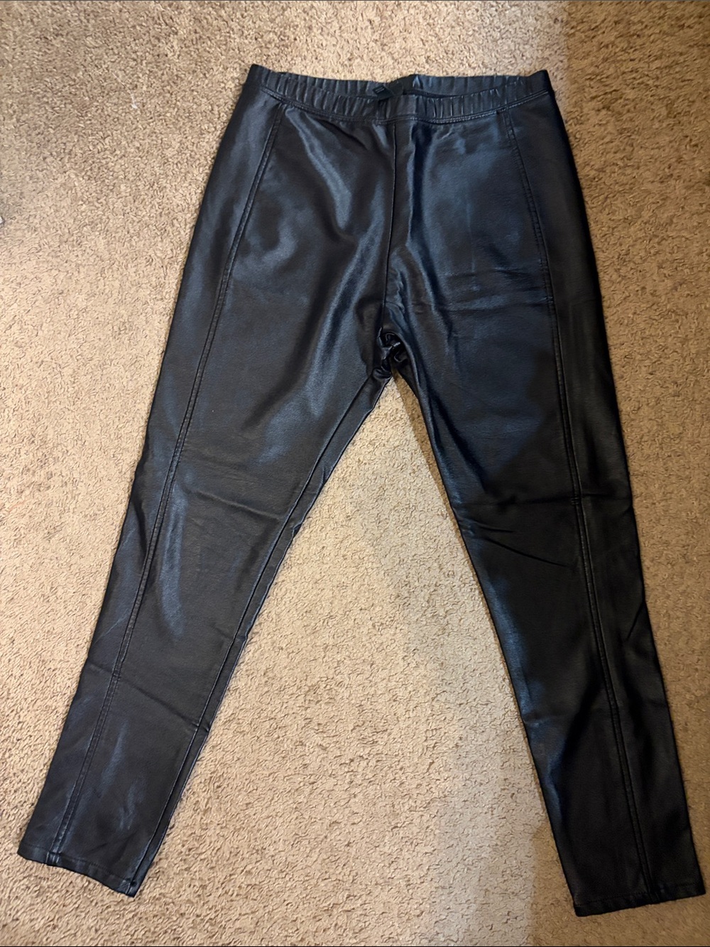 Women’s Black Faux Leather Leggings